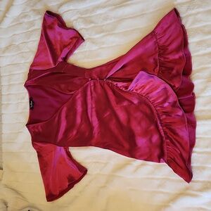 Lulus Fuschia Wrap Dress